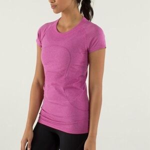 Lululemon Raspberry Swiftly Tech Short Sleeve Top